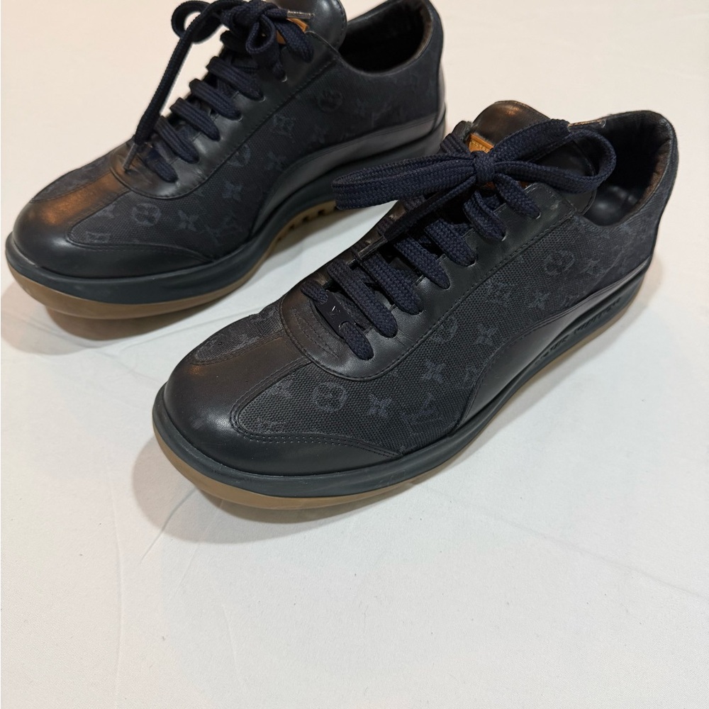 Louis Vuitton Black Monogram Sneakers